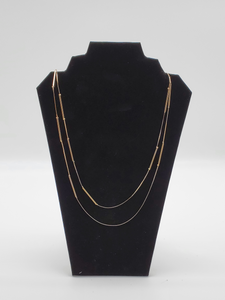 Gold Thin Two Layer Necklace