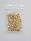 100 Pieces Of Gold Color Flat Earring Backs (50 Pairs)