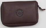 L'OURS GRIS Zipper Key Holder With ID Card Window Wallet