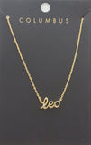 Leo Astrology Brass Necklace