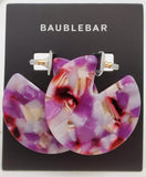 Baublebar Round Marbalized Pink Acrylic Earrings