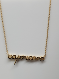 Capricorn Astrology Brass Necklace