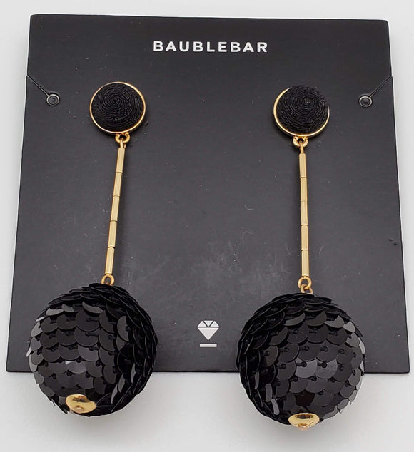 Baublebar Black and Gold Ball Dropping Earrings