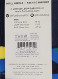FUN SOCKS King Size Shapes Sock