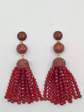 Baublebar Ruby and Gold Dropping Duster Earrings