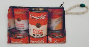 Campbell's Chicken Noodle Soup Velveteen On Canvas Zipper Art Bag