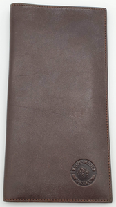 L'OURS GRIS Brown Leather Long Wallet