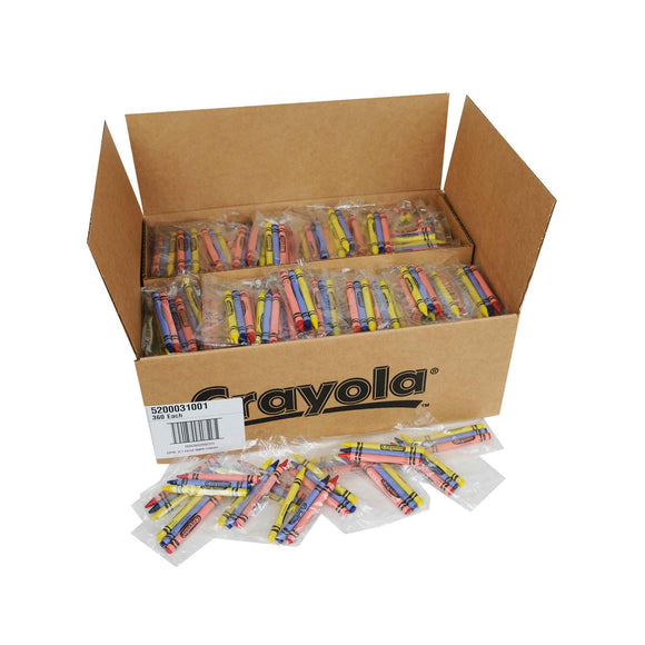Crayola 360 Packs of 3 Crayons in Individual Packs