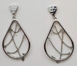 Baublebar Silver Chain Raindrop Earrings