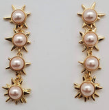 Baublebar Pearl Gold Hanging Stars Earrings