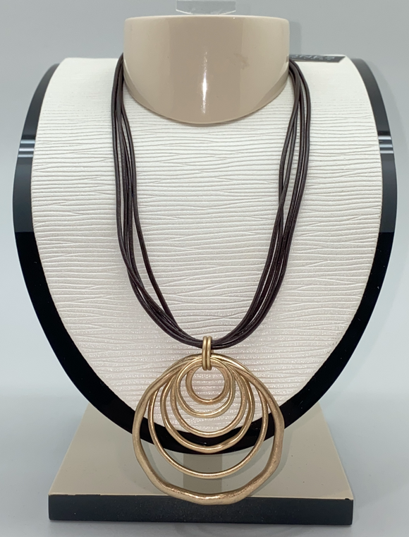 6 Ring Golden Tease Spheracal Necklace