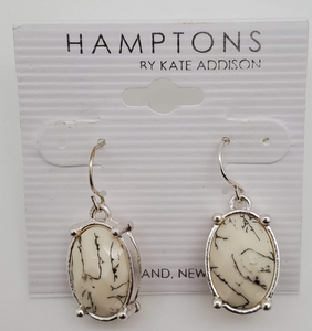 Hamptons By Kate Addison Marble Bee Design Earrings