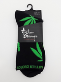 Arthur George by Robert Kardashian Green Leaf Socks