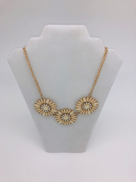 Golden color Flower necklace