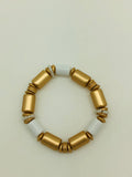 Gold and White color bracelet