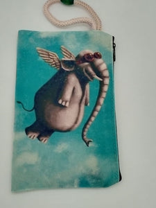 Elephant flying art bag