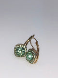 Green and Gold Color Earrings