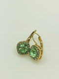 Green and Gold Color Earrings